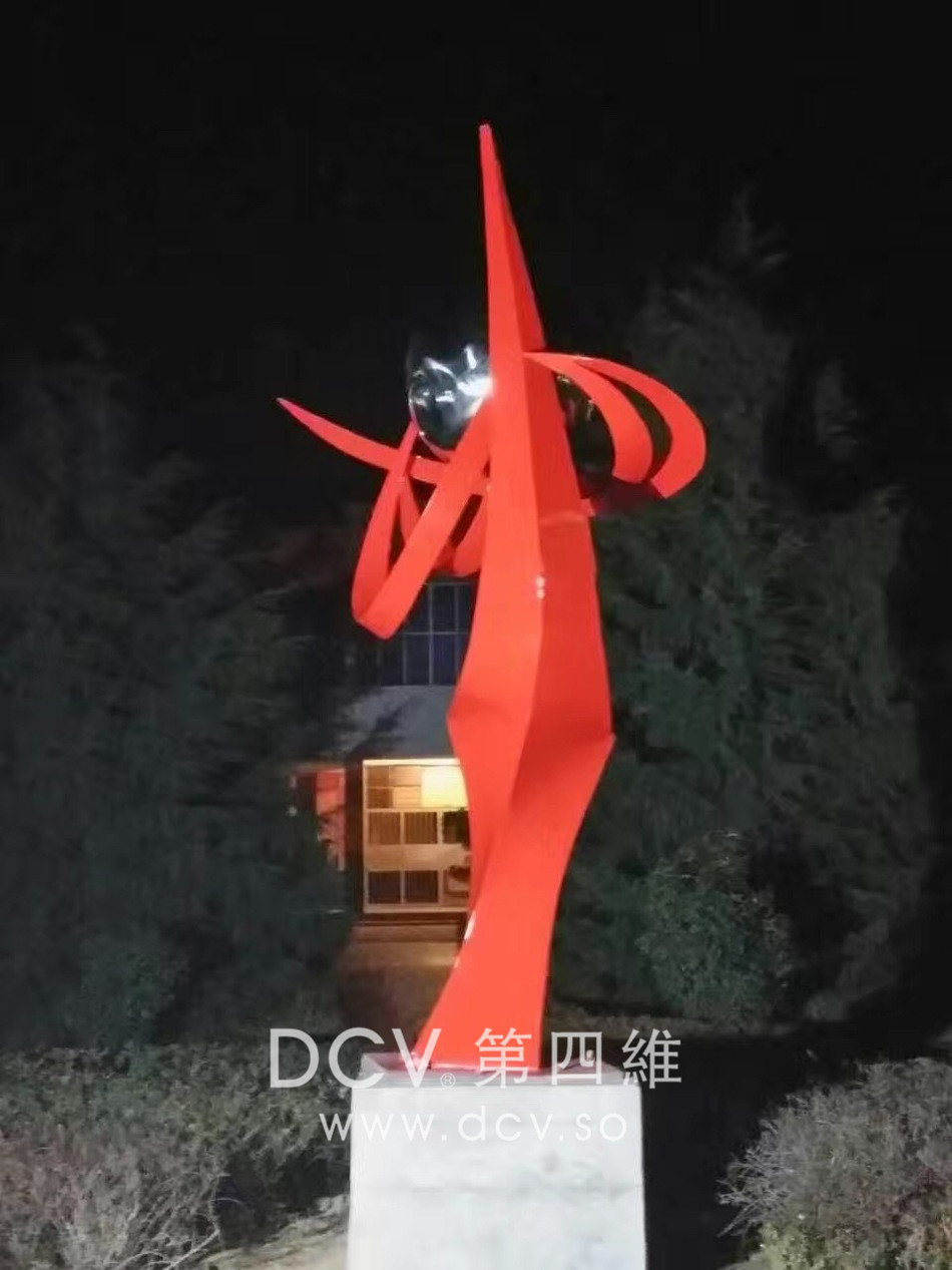 校园机关单位金属雕塑设计及制作，西安DCV第四维创意工厂出品