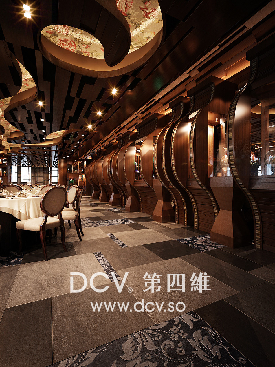 西安-太子轩青花主题餐厅设计