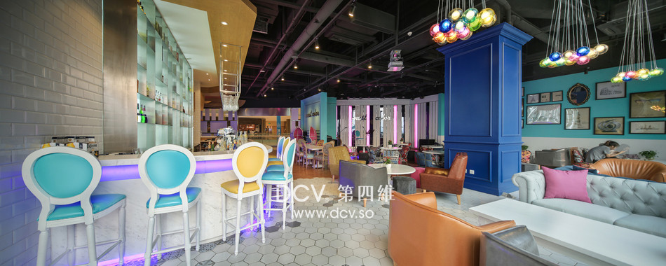 西安-MOST COLOR繁色主题餐厅音乐酒吧设计（金地广场店）